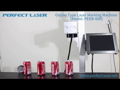 Máy đánh dấu laser hoàn hảo loại nâng laser cho chai hoặc dây chuyền sản xuất PEDB-600