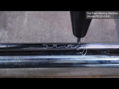 Máy đánh dấu điểm laser hoàn hảo PEQD-030E đánh dấu Logo trên ống thép không gỉ 32mm
