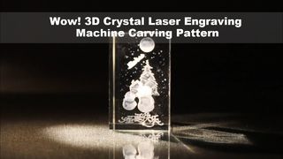 Ồ! Máy khắc laser pha lê 3D khắc hoa văn - Đường nét chính xác đến khó tin!