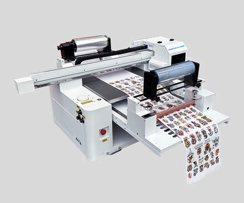 Máy in tích hợp 3 vòi nhỏ Acrylic Plastic Crystal Label Roll to Roll UV Flatbed