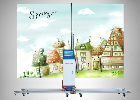 Máy in tường với hai đầu in trực tiếp trên tường Máy in tia mực để in hình ảnh lớn